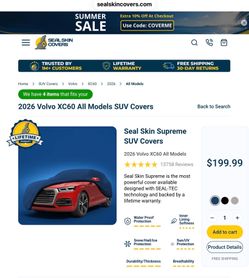 2026 Volvo XC60 cover new in package