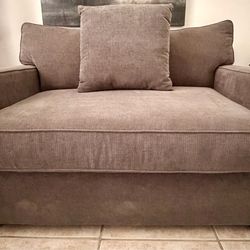 Macy’s Grey Chair and a Half Sleeper Sofa