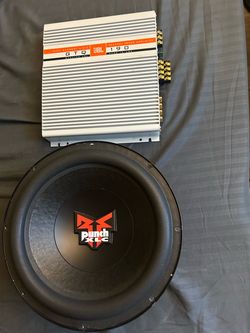 Fosgate xlc 12” subwoofer& Jbl 4ch amp