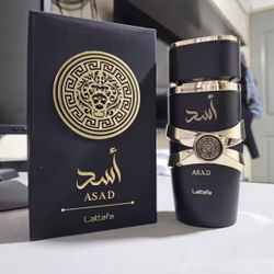 Lattafa Asad Black Perfume Arabe 3.4 Hombre