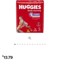 Huggies Little Movers Diapers- Size 5- 19 Ct