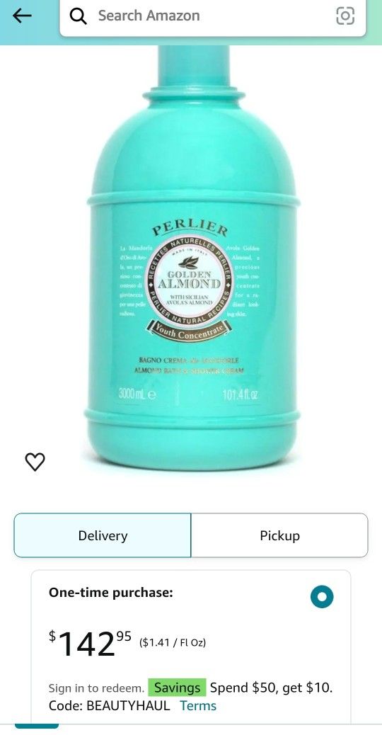 Perlier Almond Bath & Shower Creme