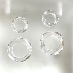 Swarovski crystal Donut rings jewelry Crafts Art