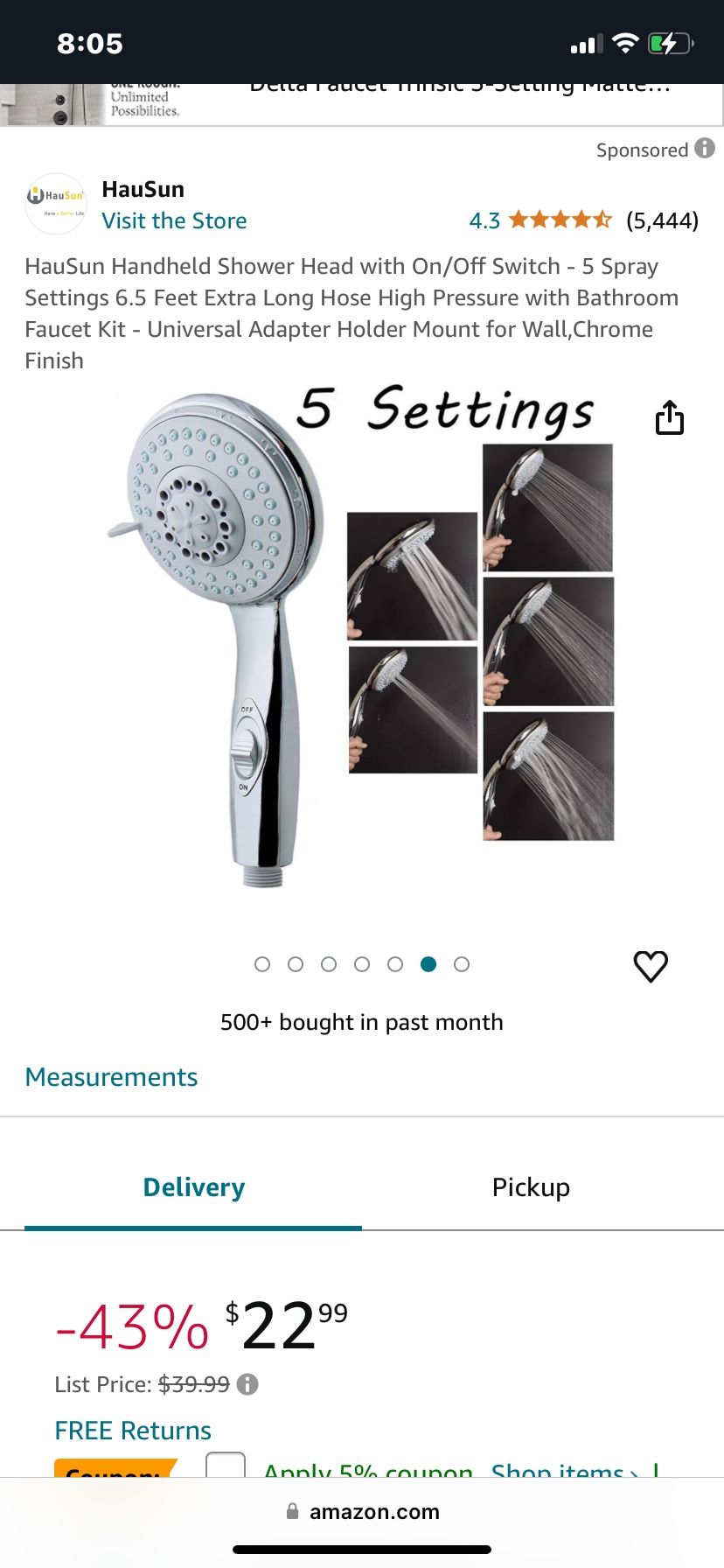 New Shower Head