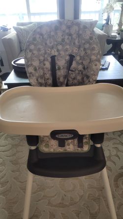 Graco High Chair – Brown Elephant Print
