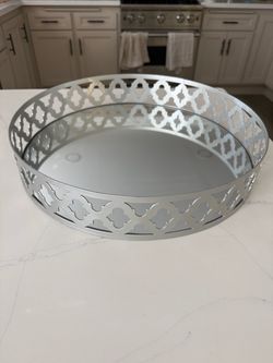 Silver Mirror Tray