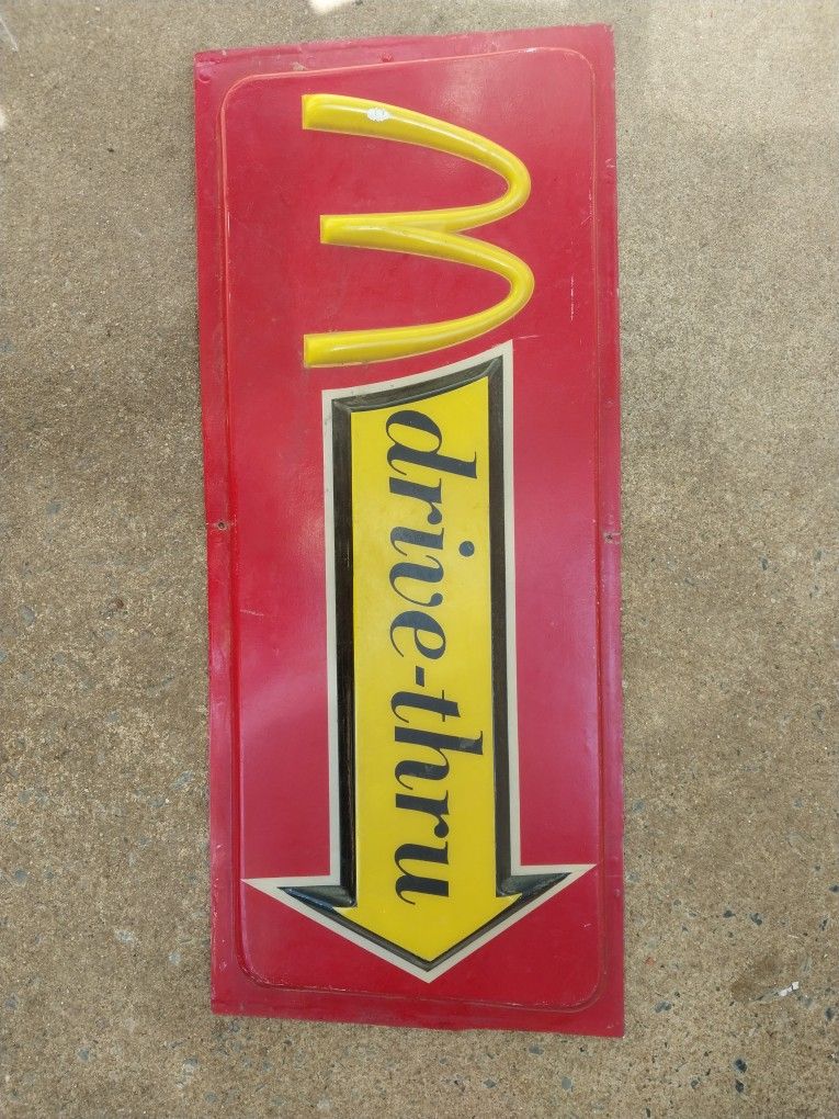 Vintage McDonald's Drive-thru Sign