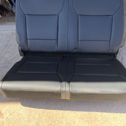 37” Bench Seat Black Leather 