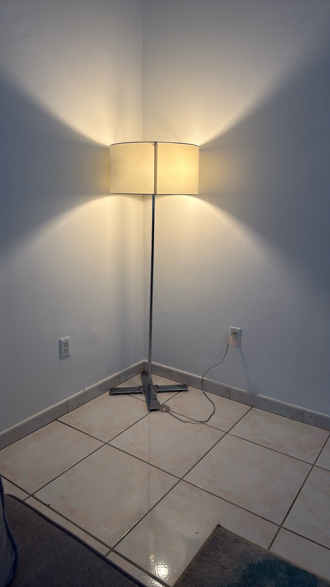 Silver Floor Lamp