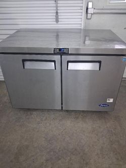 Atosa Commercial Cooler Stainless Steel 48"W Undercounter Refrigerator Fridge