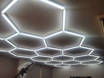 15 hexagon led light kit with dimmer switch