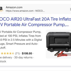 NOCO AIR20 UltraFast 20A Tire Inflator