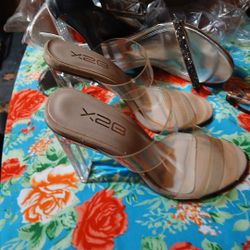 Clear Heels Size5and Half