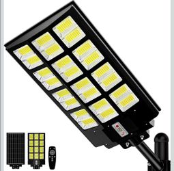 Solar Lights Outdoor, 168LED 6500K Flood Light Dusk to Dawn