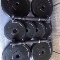 40lb Adjustable Dumbbells 