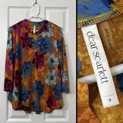 FLORAL DEAR SCARLETT TOP