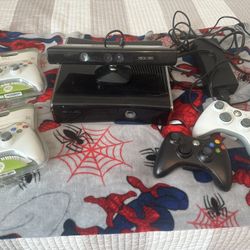 Xbox 360 With Kinect and Games