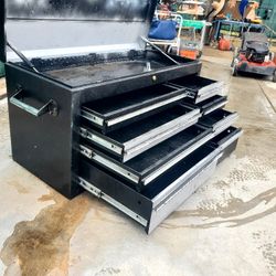 Top Chest Tool Box 🧰  Used No Key  41"W 1/  W 22" H  8 Drawer  Plus The Top Storage  DIP Drawer  16"  