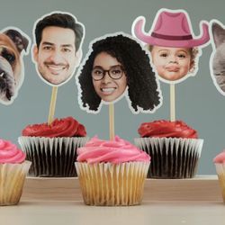 Face Cupcake Toppers