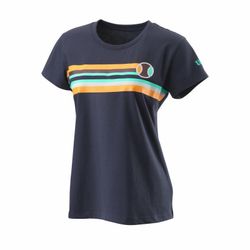 Wilson Women's Tracers Tech T-Shirt Size Extra Large - Pickleball/Tennis - Blue