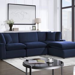 NEW OFFER💎 Blue Sofa w/ Ottoman