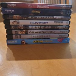 MOVIES 4K / BLU RAY COMBO PACKS FOR SALE $10 OR TRADE FOR  CODES  , 4K MOVIES  I DON'T ALREADY OWN. ALL ARE IN LIKE NEW CONDITION 