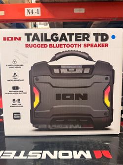 ION Tailgater TD Rugged Bluetooth Speaker Brand New In Box