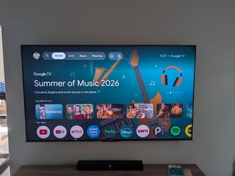 75" Hisense 4K Google TV