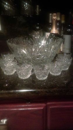 Vintage Punch Bowl Set