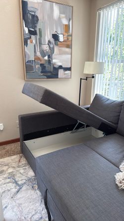 FRIHETEN Corner Sofa Bed with Storage