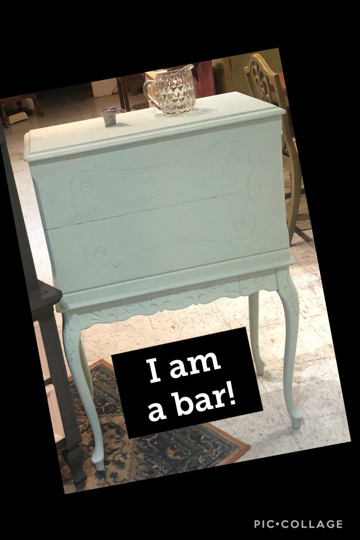 Vintage fold out mini bar