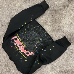 Sp5der Hoodie - Punk - V1 Black Medium 