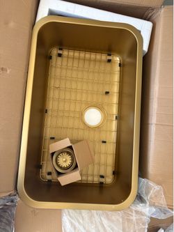 Gold stainless steel sink