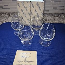 Vintage Princess House Brandy Glasses Set Of 4