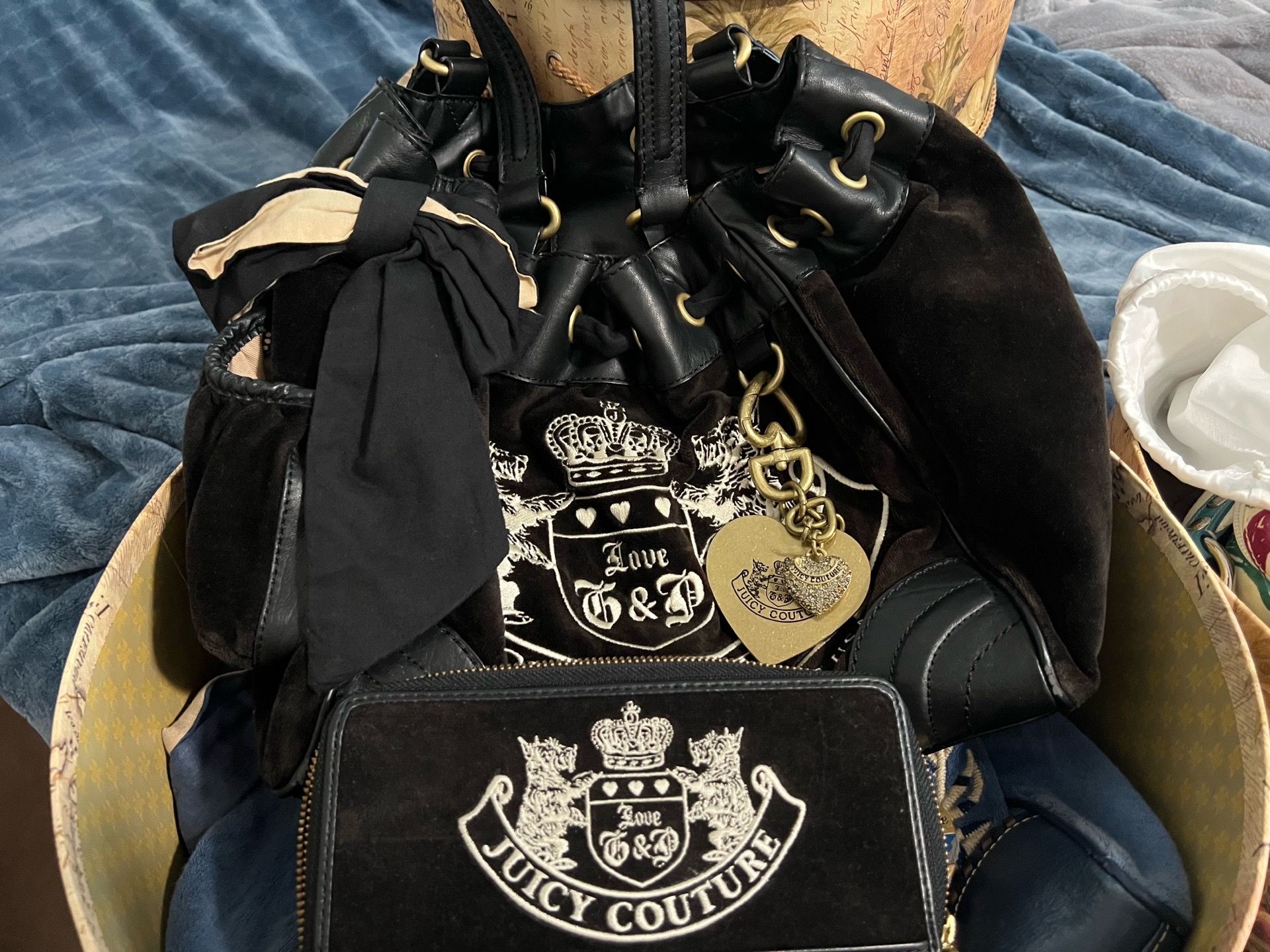 Vintage juicy couture Scotty daydreamer purse and matching wallet