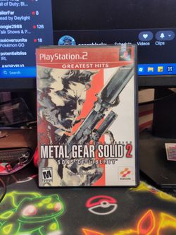 Metal Gear Solid 2 Sons of Liberty PS2 Game