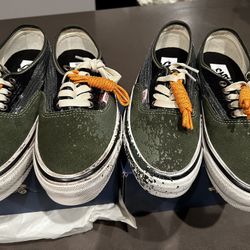 Brand New Vans “la Habana” Green Sz 6.5 And A 7!!!