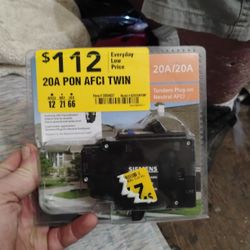 20 Amp Tandem Plug Neutral Afci