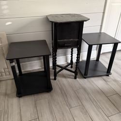 Bundle of 3 Side Tables – Living Room / Bedroom Accent Tables