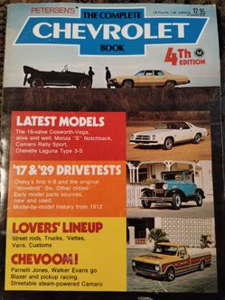Vintage Petersons The Complete Chevrolet Book, 1974, 4th edition