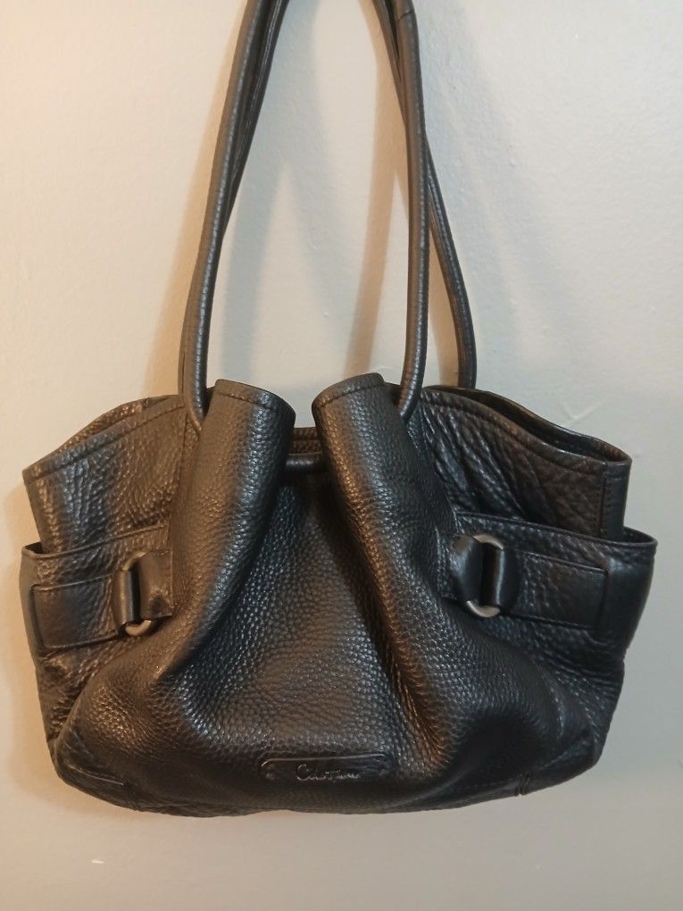 Black Leather Cole Hann Purse