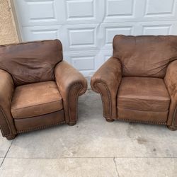 2 Lane Home Furnishing Leather Chairs