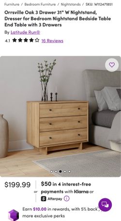 31” Oak Dresser/Nightstand