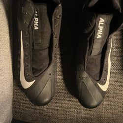 Nike Alpha Menace Football Cleats Size 15 Black/White