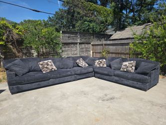 Ashley charcoal blue 4 peice sectional