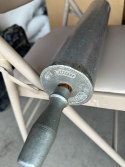 Vintage Metal Rolling Pin Model 100