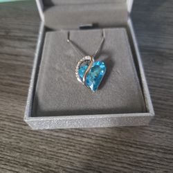 Blue Heart necklace 