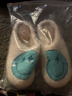 smiley face slippers