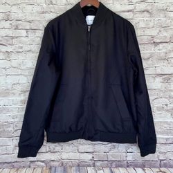    Topman Blk Bomber Jacket 