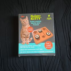 Quirky Kitty Sushi Hunter Bento Box Puzzle Treat and Reward Activity